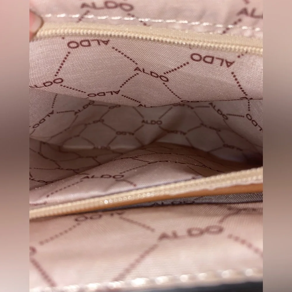Snake print color block Aldo satchel bag